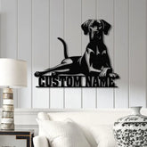 Personalized Rhodesian Ridgeback Dog Metal Wall Art Custom Name Sign Rhodesian Ridgeback Room Decor Unique Home Decor