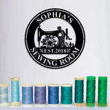 Personalized Sewing Led Light Metal Wall Art Sewing Decor Metal Sewing Sign Quilting Sign Gift For Wife Gift For