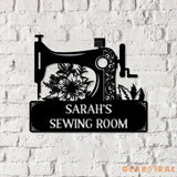 Personalized Sewing Led Light Metal Wall Art Sewing Decor Metal Sewing Sign Quilting Sign Gift For Wife Gift For