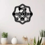 Personalized Sewing Metal Sign Custom Quilting Sign For Sewing Room Decor Sewing Machine With Flower Sign Craft Room