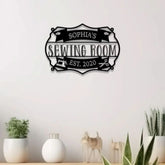 Personalized Sewing Room Metal Sign with Led Light Craft Sign Decor Craft Quilting Sign Art Room Decor Sewing Hobby