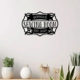 Personalized Sewing Room Metal Sign with Led Light Craft Sign Decor Craft Quilting Sign Art Room Decor Sewing Hobby