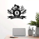 Personalized Sewing Room Metal Sign with Led Light Craft Sign Decor Craft Quilting Sign Art Room Decor Sewing Hobby