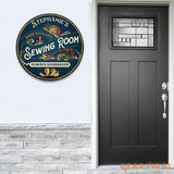 Personalized Sewing Room Metal Sign with Led Light Craft Sign Decor Craft Quilting Sign Art Room Decor Sewing Hobby