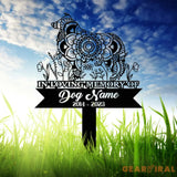 Personalized Shetland Sheepdog Mandala Garden Stake Zentangle Yard Art Dog Memorial Sign Outdoor Decor Pet Loss