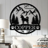 Personalized Shiba Inu Metal Sign Custom Dog Name Sign Dog Memorial Gift Shiba Inu Wall Decor Dog Lovers Wall Art Dog