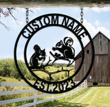 Personalized Squirrel Metal Sign - Squirrel Farm - Squirrel sign - Squirrel gift | GearViral