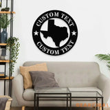 Personalized State Metal Address LED Sign - House number Hanging Address Plaque Yard Sign -Personalize Family Name Sign