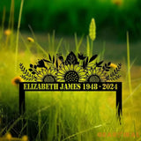 Personalized Sunflowers Memorial Plaque Stake Memorial Gifts for Loss of Mother Memorial Sign In Loving Memory Gift