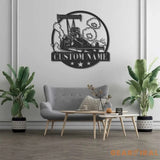 Personalized Top Fuel Dragster Metal Wall Art - Custom Dragster Name Sign Decoration For Room - Drag Racing Home Decor