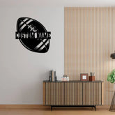 Personalized USA Football Metal Wall Art Football Sign Football Name Sign Sports Name Sign Gift For US Football Players