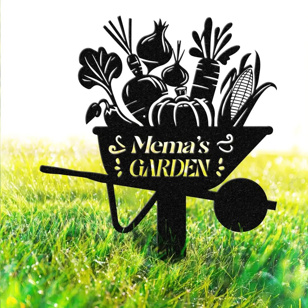 Personalized Vegetables Garden Sign Vegetables Garden Stake Metal Yard Art Vegetable Plot Markers Gardener Gift Outdoor
