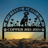 Personalized Vizsla Memorial Stake Pet Grave Marker with Stake Vizsla Dog Loss Gift Sympathy Sign Remembrance Stake