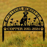 Personalized Vizsla Memorial Stake Pet Grave Marker with Stake Vizsla Dog Loss Gift Sympathy Sign Remembrance Stake