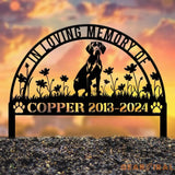 Personalized Vizsla Memorial Stake Pet Grave Marker with Stake Vizsla Dog Loss Gift Sympathy Sign Remembrance Stake