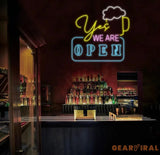 Personalized We Are Open Neon Sign Custom Name Bar Neon Sign Neon Sign Gifts Neon Sign for Dad Christmas Gift Neon Man