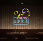 Personalized We Are Open Neon Sign Custom Name Bar Neon Sign Neon Sign Gifts Neon Sign for Dad Christmas Gift Neon Man