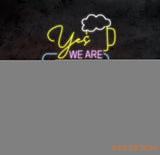 Personalized We Are Open Neon Sign Custom Name Bar Neon Sign Neon Sign Gifts Neon Sign for Dad Christmas Gift Neon Man