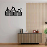 Personalized Wrestling Medal Hanger with Led Light,Custom Wrestler Name Medal Holder Wrestling Medal Display Awards