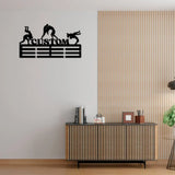 Personalized Wrestling Medal Hanger with Led Light,Custom Wrestler Name Medal Holder Wrestling Medal Display Awards