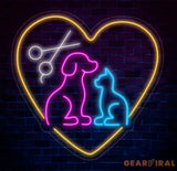 Pet Grooming Neon Sign Grooming Led Sign Custom Pet Spa Neon Light Pet Shop Open Neon Light Pet Spa Sign Pet Shop