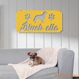 Pet Name Metal Sign Dog Sign for Wall Dog House Name Pet Name Plaque Dog Décor Pet Signs Dog Name Sign Dog Kennel