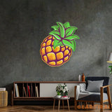 Pineapple Neon Acrylic Artwork