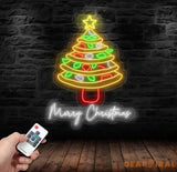 Pizza Christmas Tree Neon Sign Italian Pizza Restaurant Christmas Wall Art Xmas Decor Merry Christmas Sign Pizza