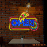 Pizza Neon Sign Open Pizza Led Sign Restaurant Sign Kitchen Neon Sign Neon Sign Bedroom Led Neon Sign Neon Light Sign