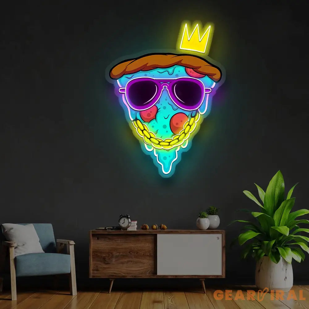 Pizza Swag Neon Sign x Acrylic Artwork