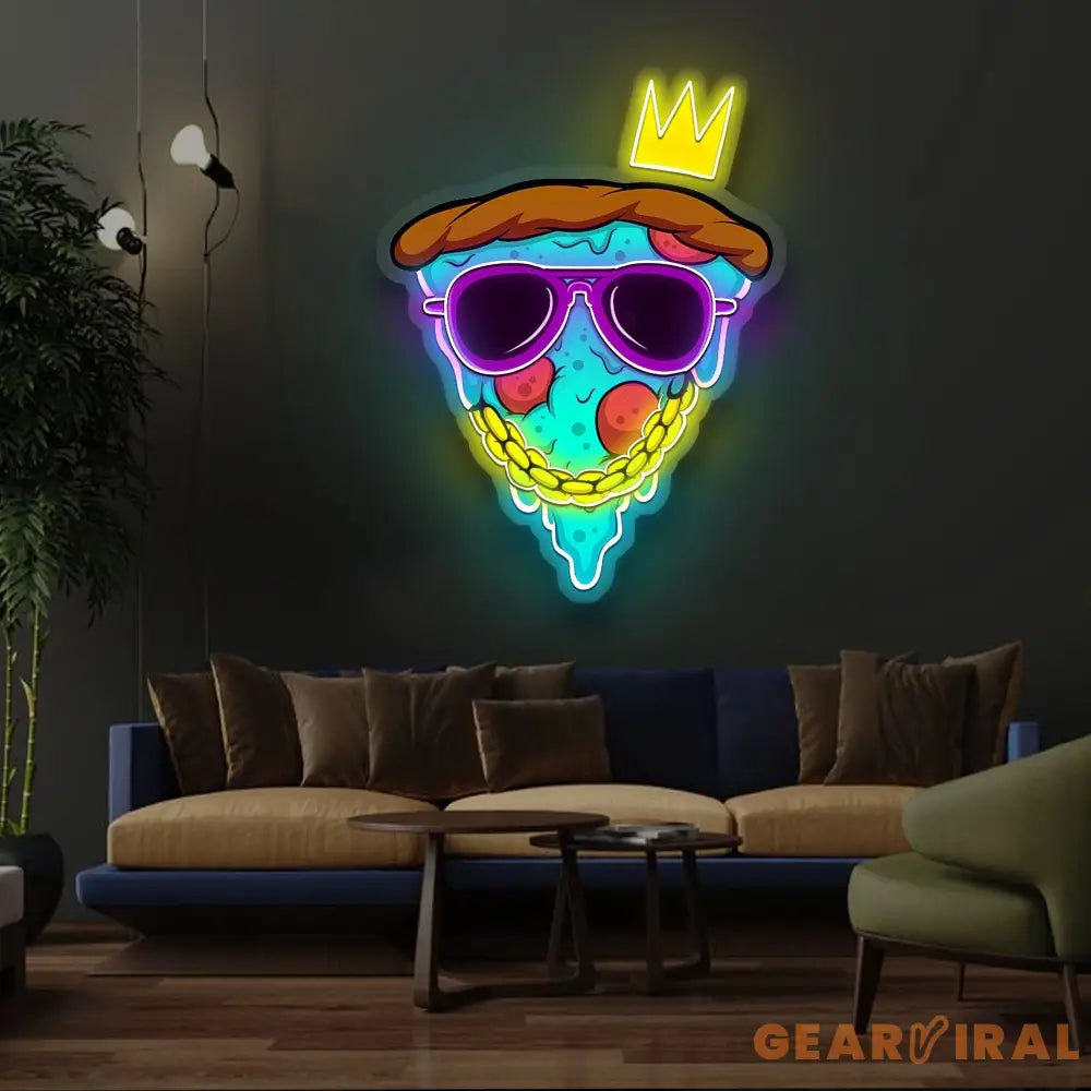 Pizza Swag Neon Sign x Acrylic Artwork