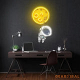 Planet Balloon Led Neon Acrylic Artwork