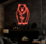 Polar Bear LED Neon Sign - Custom Wall Decor Game Room Sign Bar LED Light Best Gifts for Him Unique Polar Bear Neon Art