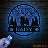 Pomerian Metal Sign Custom Dog Name Sign Dog Memorial Gift Pomerian Wall Decor Dog Lovers Wall Art Pet Lover Gift Dog