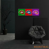 ’Pop Art Lips’ Neon x Acrylic Artwork