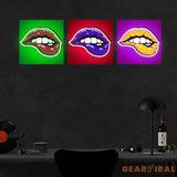 ’Pop Art Lips’ Neon x Acrylic Artwork