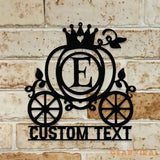 Princess Monograms Name Metal Sign Personalized Room Name Led Sign Outdoor Door Decor Room Wall Art Perfect Gift for