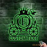 Princess Monograms Name Metal Sign Personalized Room Name Led Sign Outdoor Door Decor Room Wall Art Perfect Gift for