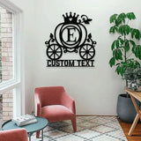 Princess Monograms Name Metal Sign Personalized Room Name Led Sign Outdoor Door Decor Room Wall Art Perfect Gift for