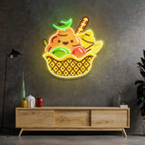 Rainbow Icecream Led Neon Acrylic Artwork