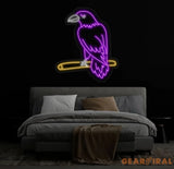 Raven Neon Sign Raven Bird Led Sign Raven Neon Light Raven Animal Led Light Animal Room Wall Art Decor Bird Moon House