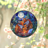 Red Cardinal Stained Glass Suncatcher Cardinal Window Hanging Red Bird Decor Cardinal Memorial Gift Bird Lover Gift