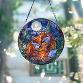 Red Cardinal Stained Glass Suncatcher Cardinal Window Hanging Red Bird Decor Cardinal Memorial Gift Bird Lover Gift