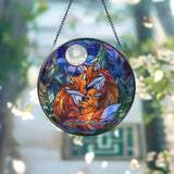 Red Cardinal Stained Glass Suncatcher Cardinal Window Hanging Red Bird Decor Cardinal Memorial Gift Bird Lover Gift
