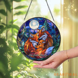 Red Cardinal Stained Glass Suncatcher Cardinal Window Hanging Red Bird Decor Cardinal Memorial Gift Bird Lover Gift