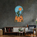 Red Desert Led Neon Acrylic Artwork