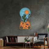 Red Desert Led Neon Acrylic Artwork