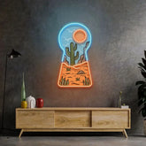 Red Desert Led Neon Acrylic Artwork