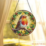Robin Bird Suncatcher Bird Suncatcher Robin Bird Window Hangings Robin Decoration Bird Lover Gift Nature Lover Gift