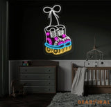 Roller Skate Led Neon Sign Roller Skate Shoes Led Light Skate Player Neon Light Roller Skate Led Signs Wall Decor